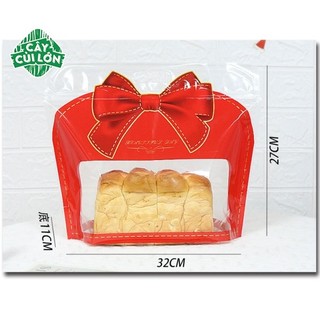 Set 10 Túi Zip Nơ Đỏ