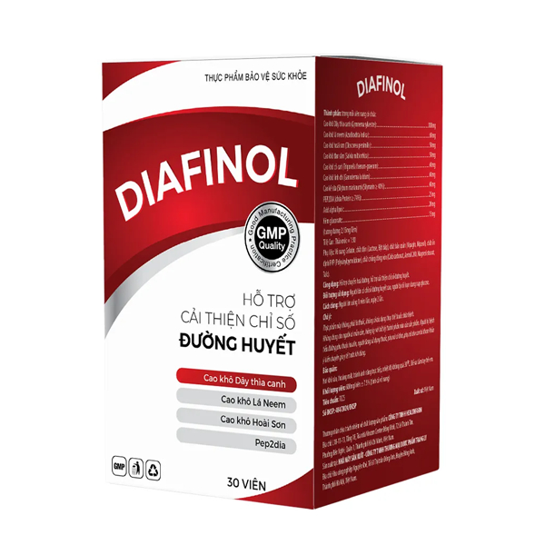 [COMBO 3 HỘP] DIAFINOL VIÊN UỐNG ĐẨY LÙI NỖI LO TIỂU ĐƯỜNG ỔN ĐỊNH ĐƯỜNG HUYẾT TYPE 1 VÀ 2 PHÒNG NGỪA ĐỘT QUỴ HIỆU QUẢ