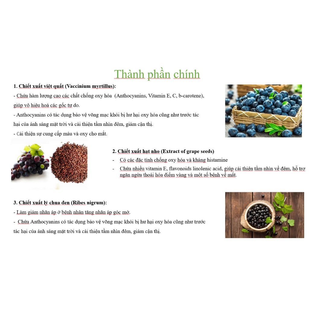[COMBO 3 HỘP] VISILITE Viên Uống Hỗ Trợ Bổ Mắt Tăng Cường Và Tăng Thị Lực An Toàn Giúp Đôi Mắt Sáng Khỏe Hộp 30 Viên