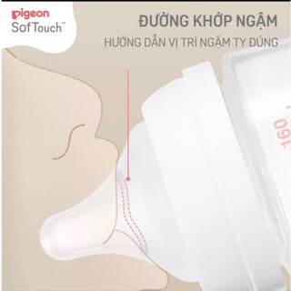 💖💖Núm Ti Pigeon Softtouch Cho Bình Cổ Rộng [TÁCH LẺ 1 NÚM]