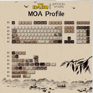[ Hỏa tốc - HCM] Keycap Akko Mountain Seclusion | Nhựa PBT | Profile MOA - Cherry
