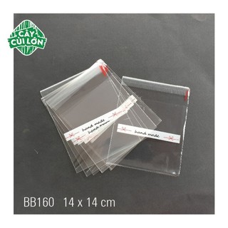 Set 100 túi dán 14x14cm