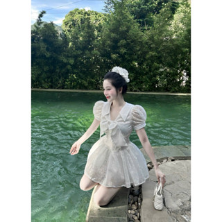 Váy Hoa Nhí Cổ Nơ Bồng Xinh Công Chúa PK88