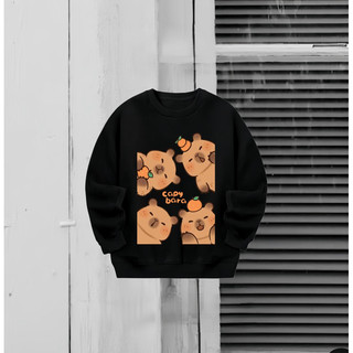 Sweater Capybara nỉ lót bông cho nam nữ form rộng (ẢNH THẬT)