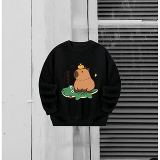 Sweater Capybara nỉ lót bông cho nam nữ form rộng (ẢNH THẬT)