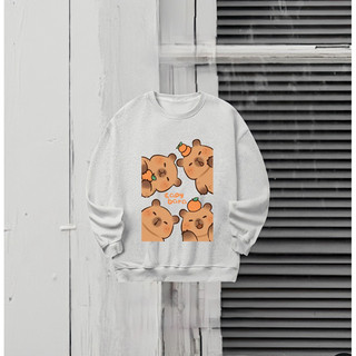 Sweater Capybara nỉ lót bông cho nam nữ form rộng (ẢNH THẬT)