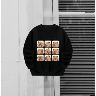 Sweater Capybara nỉ lót bông cho nam nữ form rộng (ẢNH THẬT)