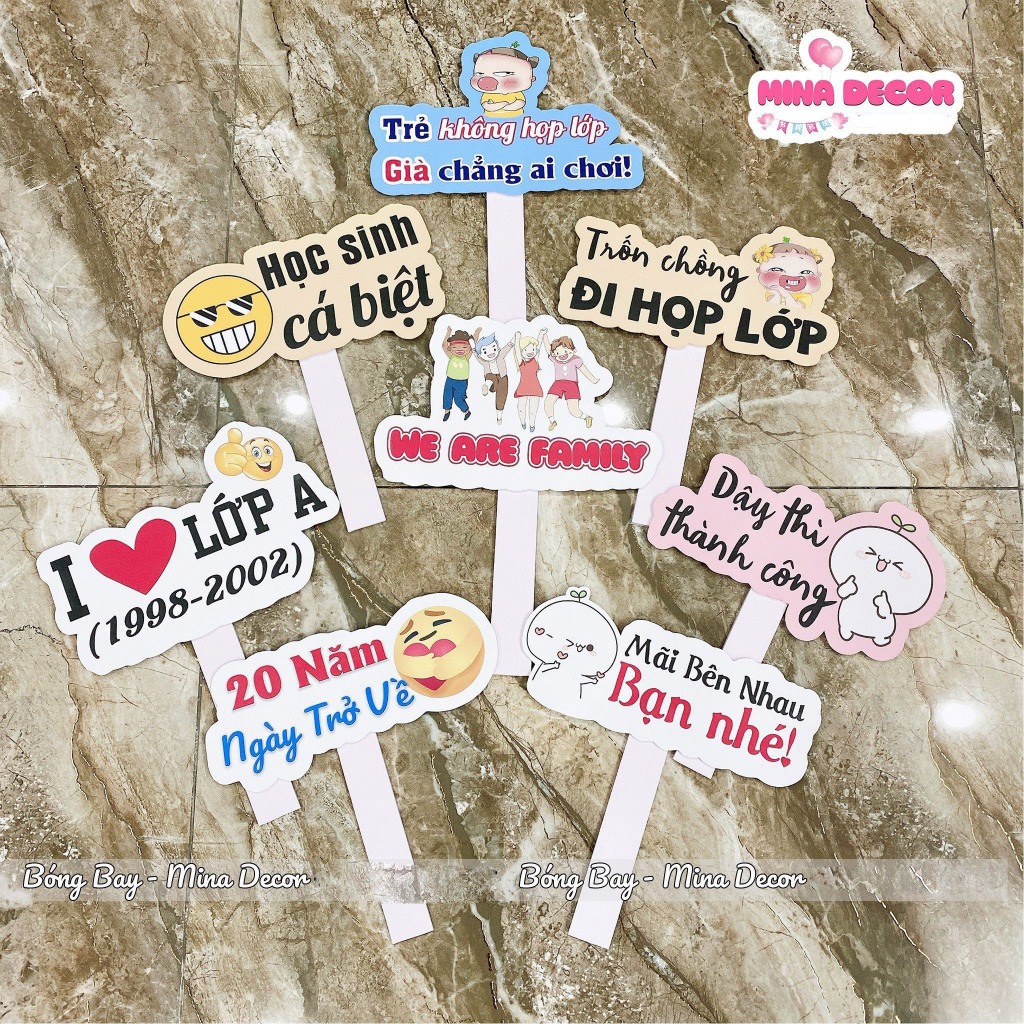 Hastag Họp Lớp, Hastag cầm tay chụp ảnh, Hastag Kỉ Yếu