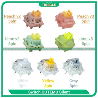 [Combo Gói] Switch Silent - switch im lặng - Outemu Peach | Lime | Gray | White | Yellow