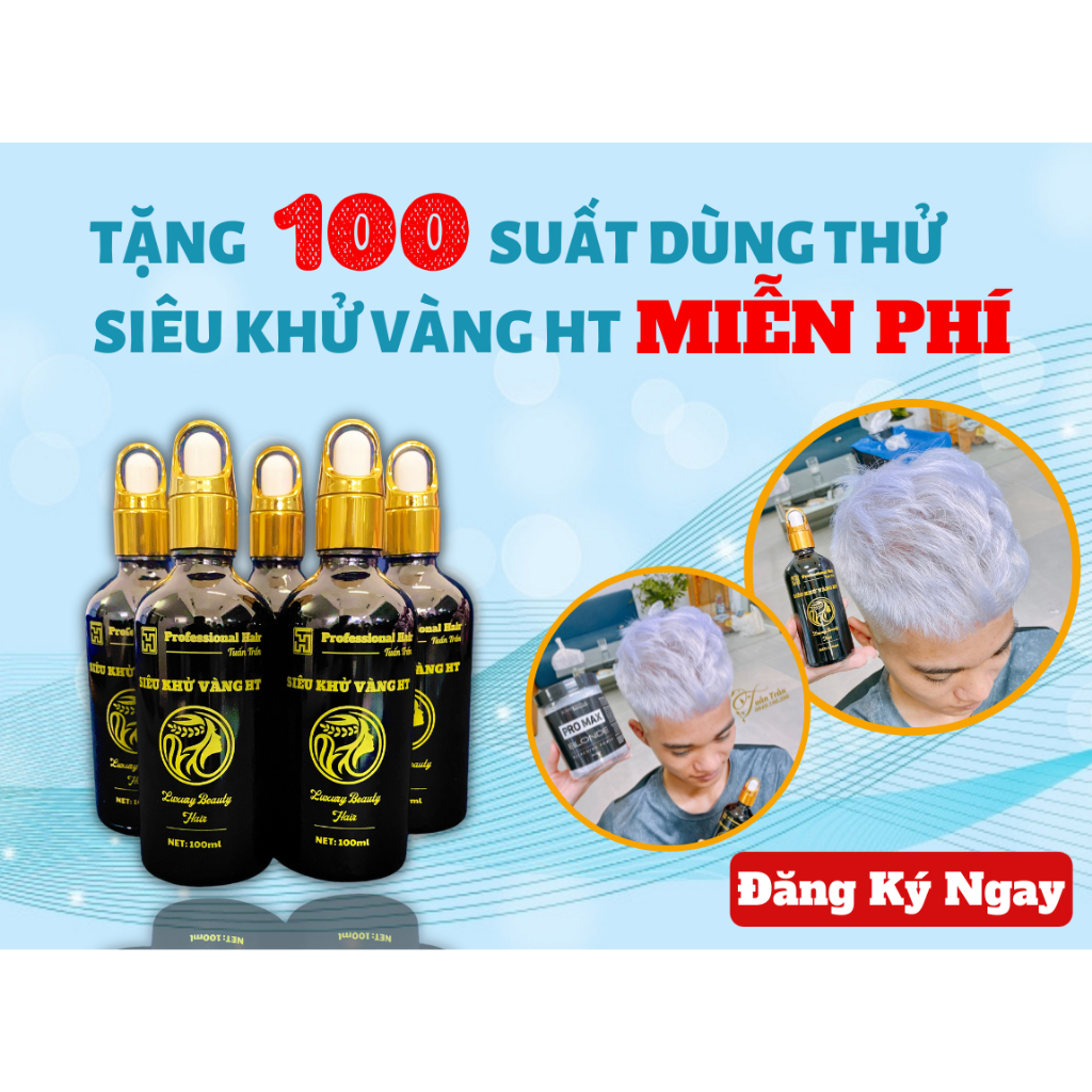 Siêu Khử Vàng Tóc NANO Cao Cấp - Mạnh Hơn x10 các loại dầu gội tím _ Hair Care