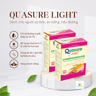 Combo 02 Bánh Bông Lan Quasure Light Dâu Bibica 126gr dành cho người ăn kiêng, tiểu đường