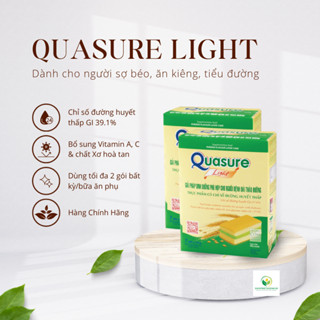 Combo 2 Hộp Bánh Bông Lan Quasure Light Cốm Bibica 126g dành cho người ăn kiêng, tiểu đường