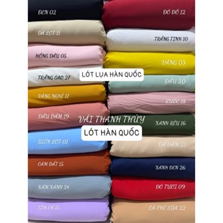 VẢI LÓT LỤA HÀN QUỐC- DÒNG VẢI LÓT