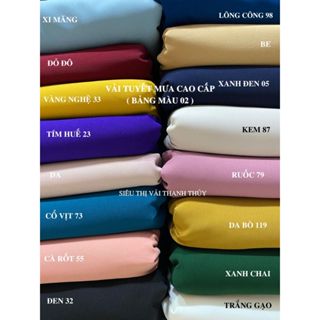 VẢI TUYẾT MƯA  NHẬT NAM - ( BẢNG MÀU 02 )  - MAY VEST, ĐẦM - DÒNG VẢI CÔNG SỞ CAO CẤP