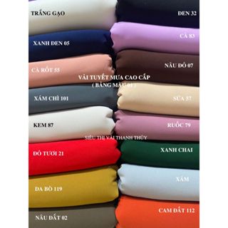 VẢI TUYẾT MƯA NHẬT NAM - ( BẢNG MÀU 01 )  - MAY VEST, ĐẦM - DÒNG VẢI CÔNG SỞ CAO CẤP