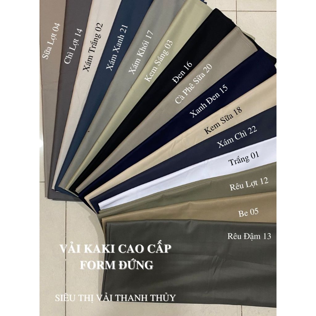 VẢI KAKI USA CAO CẤP | FORM ĐỨNG MAY QUẦN NAM CÔNG SỞ, DÀY DẶN – GIỮ DÁNG TỐT