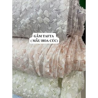 GẤM TAFTA  ( MẪU HOA CÚC)
