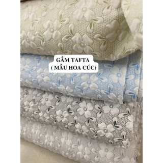 GẤM TAFTA  ( MẪU HOA CÚC)