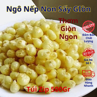  Ngô nếp non sấy giòn ngô cay bỏng ngô ngô sấy giòn mắm ớt ngô gừng túi 500gr đồ ăn vặt 