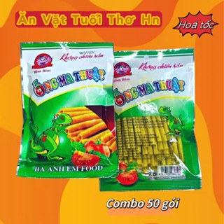 Combo 50 gói Snack bim ống ma thuật Ba Anh Em Food (gói 26g)