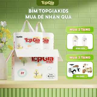 Thùng 2 Bịch Tã Bỉm Topgiakids cho bé pH<7 bảo vệ làn da bé, đai chun đệm mây mềm mại chống tràn