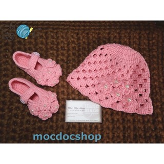 Giày nón len handmade cho bé gái 0-12 tháng