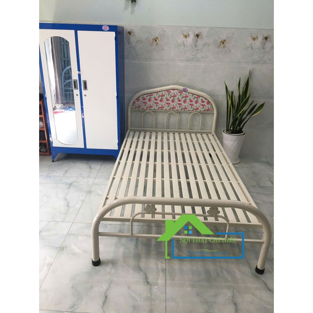 Giường sắt đơn rộng 1m2 x dài 2m