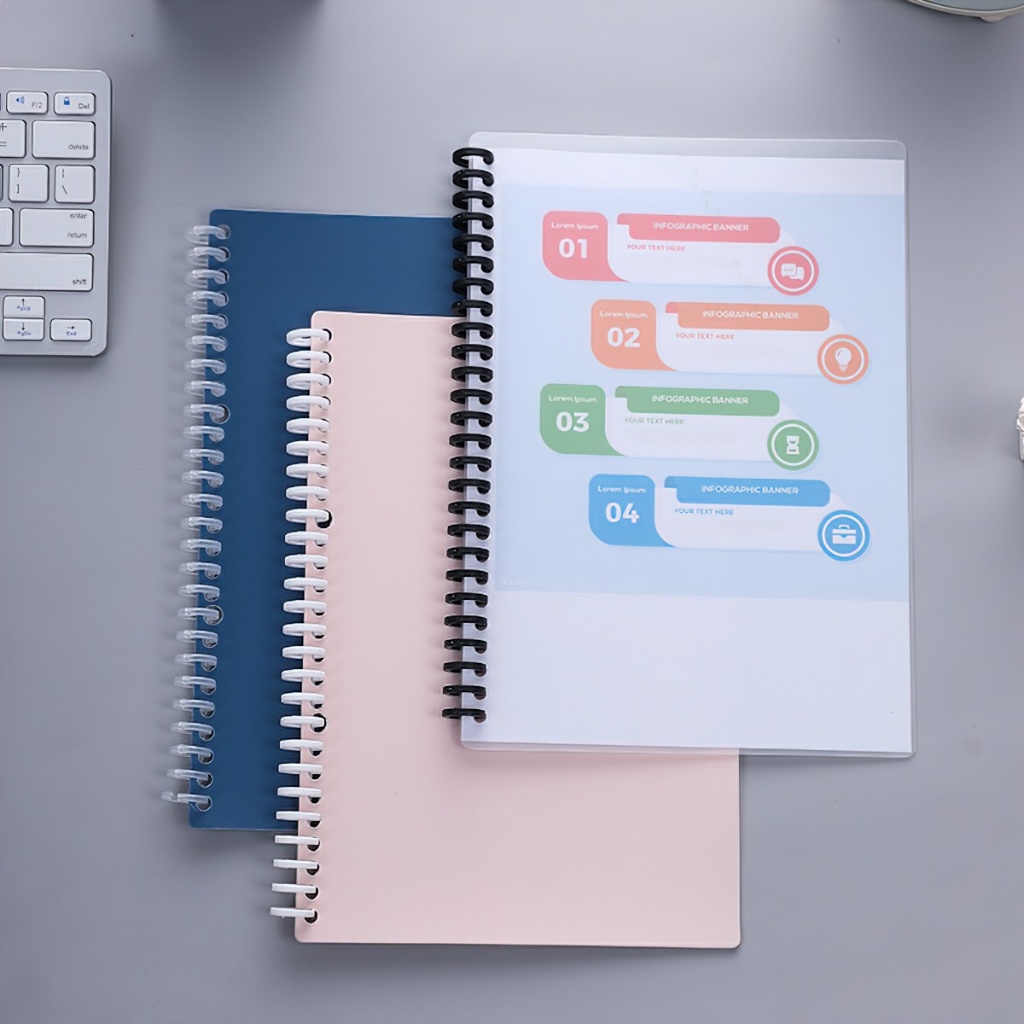 Còng nhựa còng sổ A4 thanh còng nhựa trong suốt làm sổ còng nhựa vở còng Klong tiện dụng CLEER