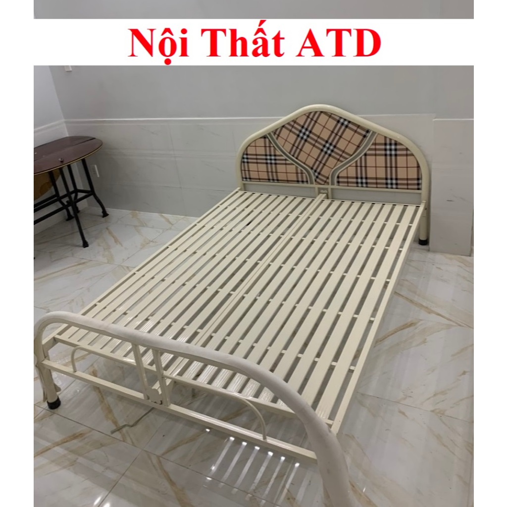 Giường ngủ sắt gia đình rộng 1m8x2m- giường sắt giá rẻ hcm