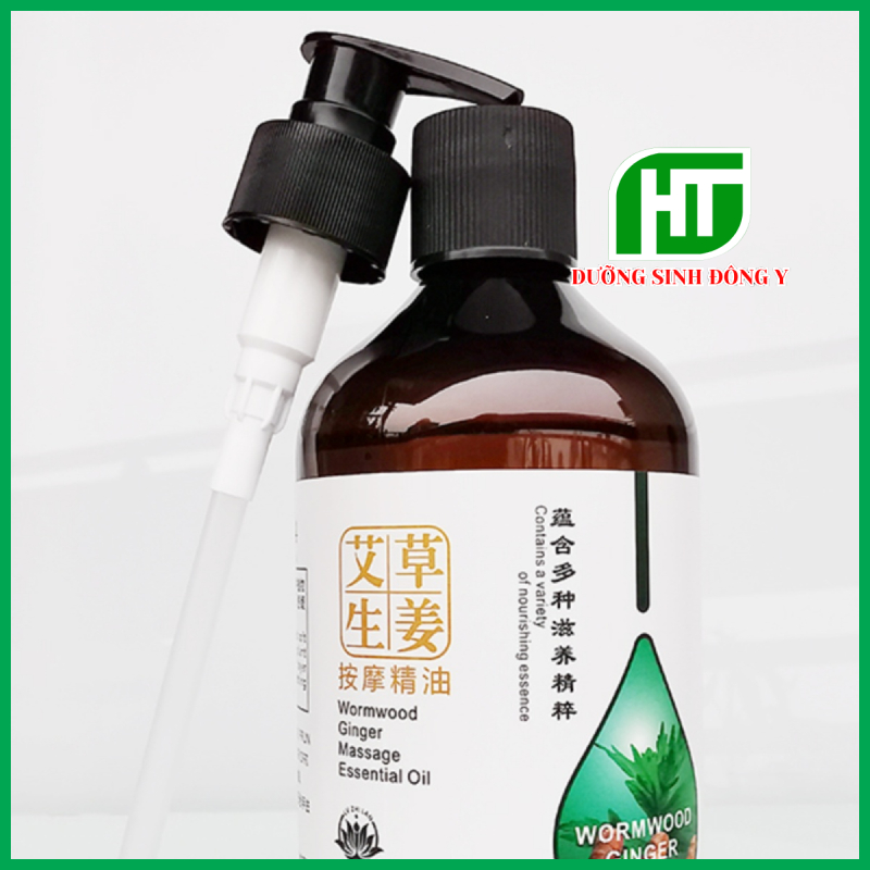 Dầu Massage Body Thảo Mộc, Gừng Ngải Kèm Vòi Mát Xa Body, Cổ Vai Gáy Spa Dưỡng Sinh