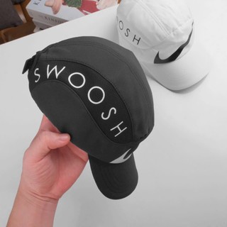 Mũ lưỡi trai Ni.ke Swoosh vải dù phối nỉ cao cấp, Nón thể thao 5Panel siêu nhẹ không thấm nước.