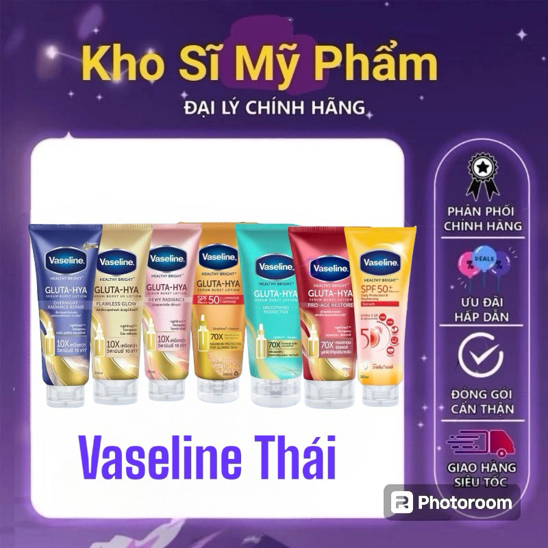 Kem Dưỡng Thể Body Vaseline Thái Lan 300ml và 725ml