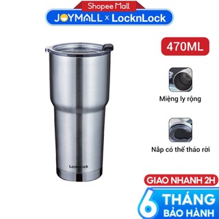 Ly giữ nhiệt LocknLock Swing Tumbler LHC4136SLV 470ml , Hàng chính hãng, thép không gỉ 304 - JoyMall
