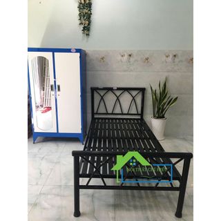 Giường sắt đan chéo 1mx2m Nội Thất Chí Hiếu