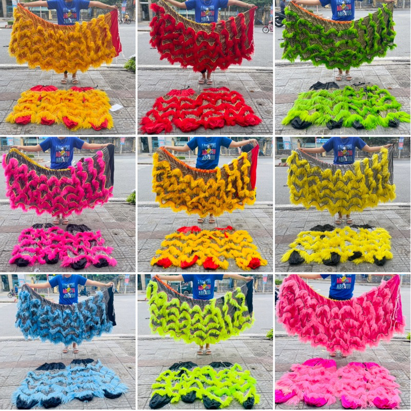 Quần / Đuôi kim sa lông cừu có yếm ( 1m35 & 1m2 )