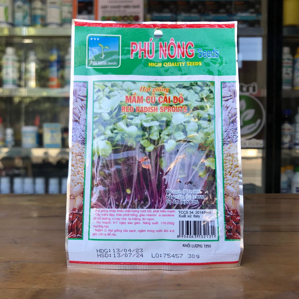 Hạt giống mầm củ cải đỏ 30g