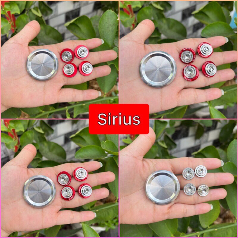 combo nắp chụp cacte D4 + 4 ốc salaya cho xe hon, sirius, sirius fi