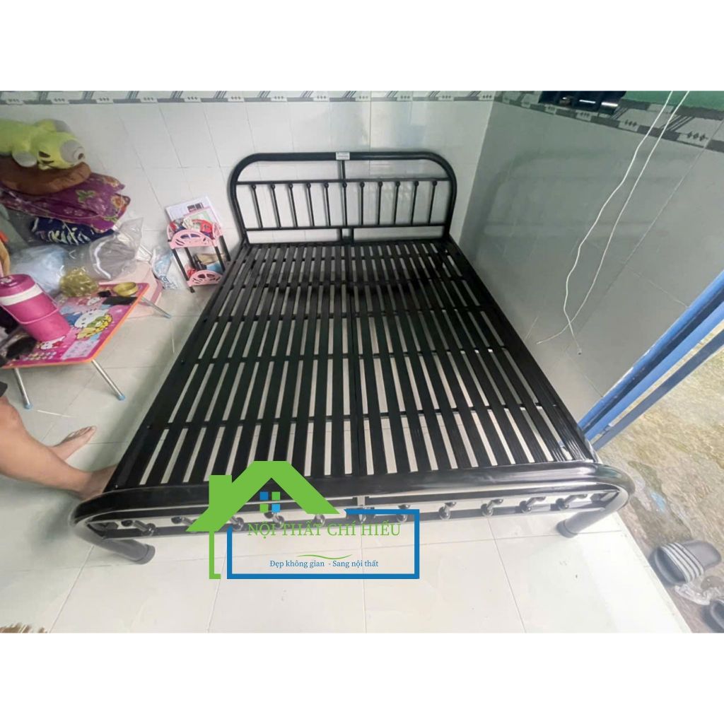 Giường sắt mỹ nghệ 1m4x2m