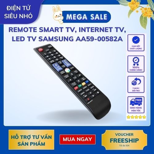 Remote Điều Khiển Dùng Cho Smart TV, Internet TV, LED TV SAMSUNG AA59-00582A - Hàng thường