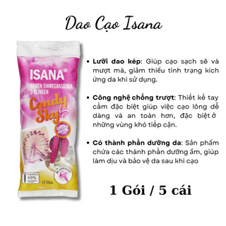 Kem Dưỡng Sau Wax Isana, Gel/Bọt cạo lông Isana Đức