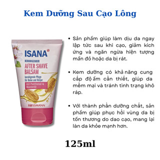 Kem Dưỡng Sau Wax Isana, Gel/Bọt cạo lông Isana Đức