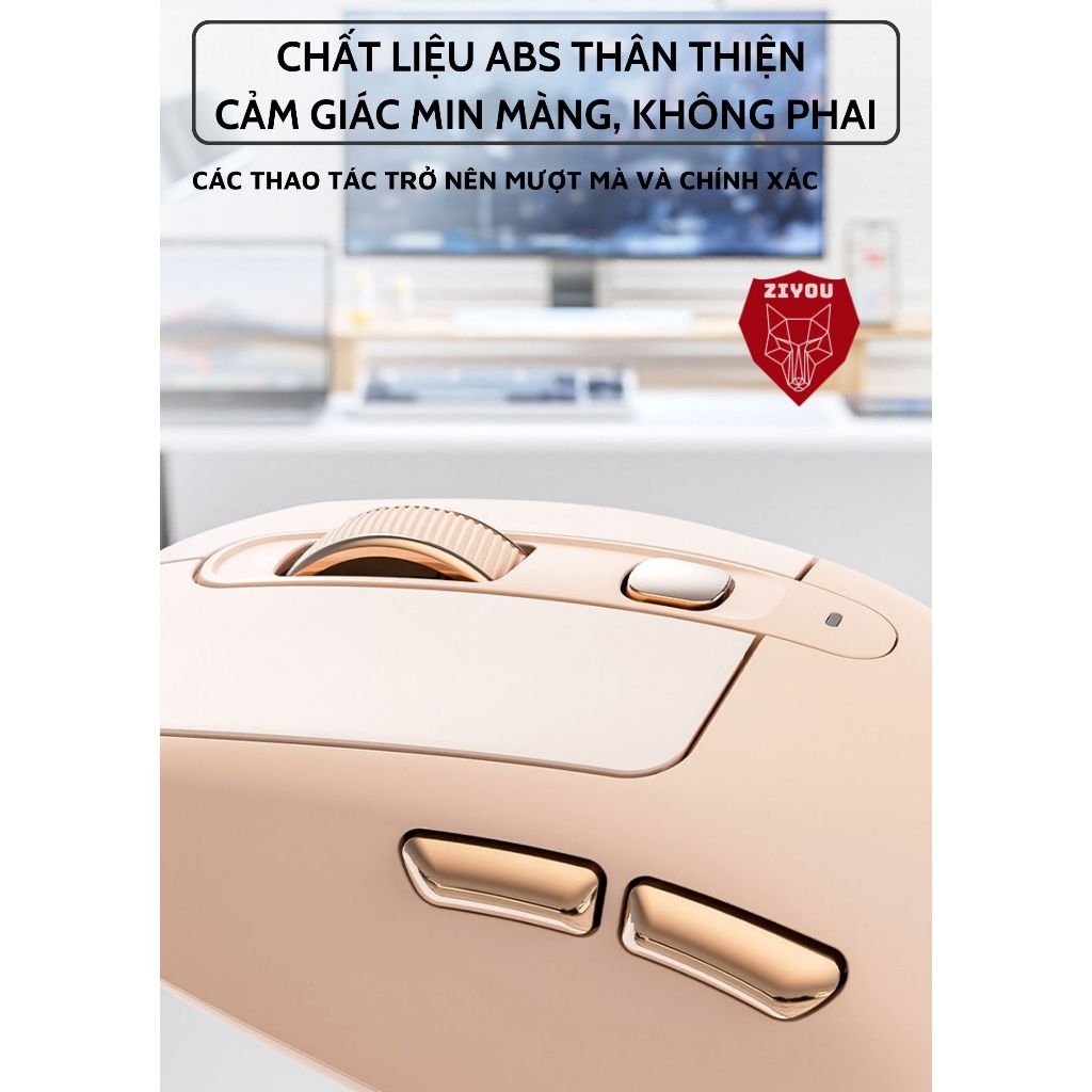 Chuột Bluetooth Không Dây Ziyou Free Wolf A3 Chip PAW3212 Siêu Mượt Dùng Văn Phòng, Chơi Game | BigBuy360 - bigbuy360.vn
