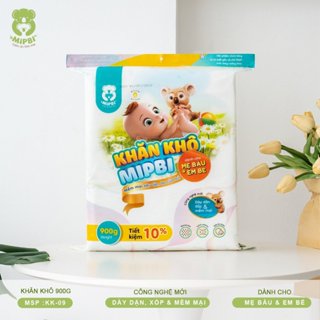  Giấy Khô Khăn Khô Đa Năng Mipbi 900g Mềm Mịn An Toàn Cho Bé 