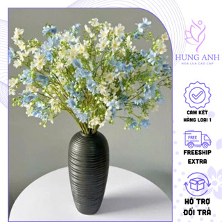 Hoa Nhất Chi Mai cao 65cm xinh xắn trang trí nhà cửa, Hoa lụa cao cấp nhập khẩu, cánh hoa mềm mại