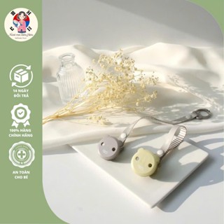 Dây Đeo, kẹp ti Chính Hãng TGM Bear Pacifer And Teether Holder Siêu Tiện Lợi Và An Toàn Cho Bé