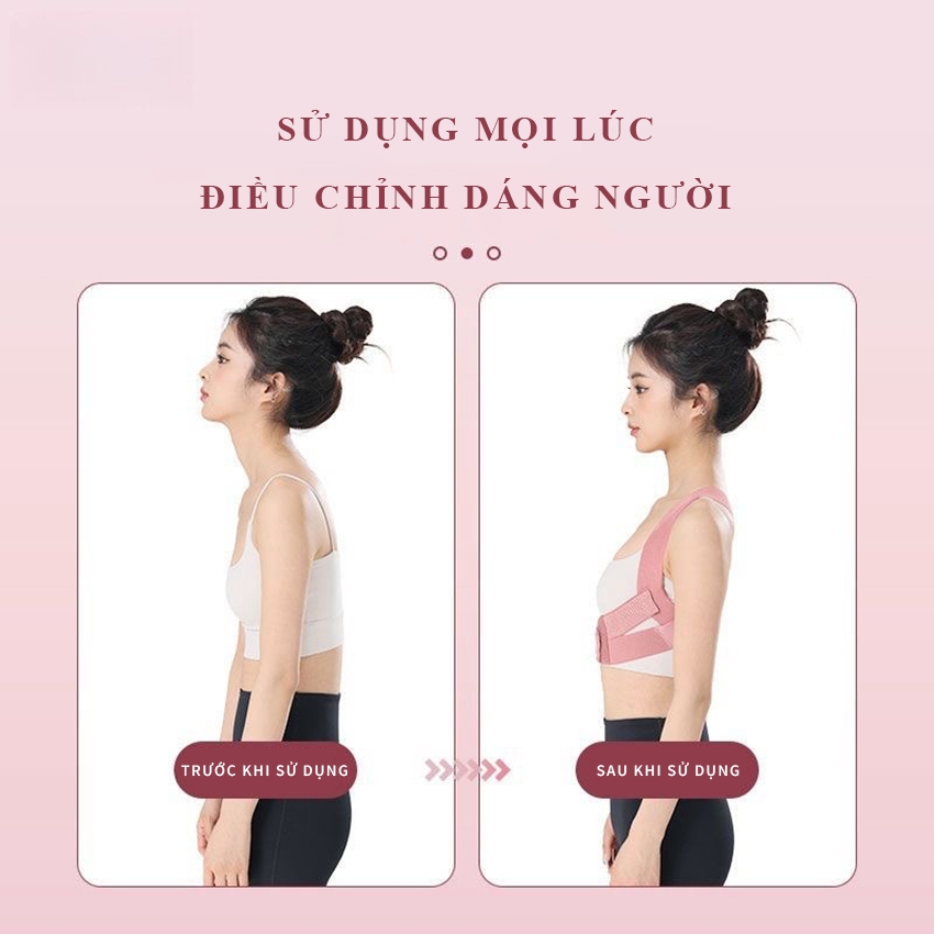 Đai chống gù lưng DREAM OF LOVE Đai nâng đỡ vòng 1 có nẹp chỉnh cột sống hỗ trợ định hình