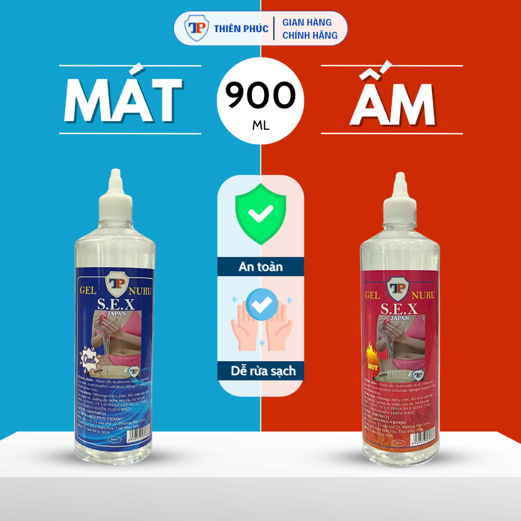 Dầu massage body không mùi Thiên Phúc TẶNG 01 CHAI 200ML dạng gel pha sẵn dưỡng ẩm giảm đau mỏi 900ml