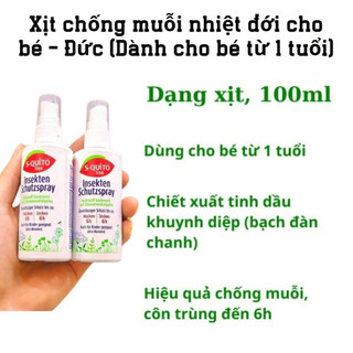  Xịt chống muỗi và côn trùng S-quito Free Squito và kem chống muỗi  cho bé trẻ em và người lớn 