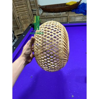 Đèn Lồng Mây Tre 1 Lớp - Đèn Mây Tre Trang Trí