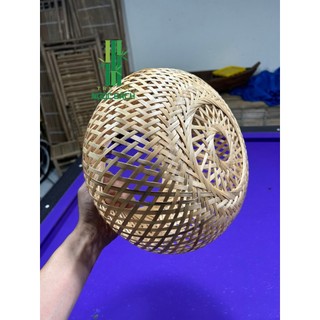 Đèn Lồng Mây Tre 1 Lớp - Đèn Mây Tre Trang Trí